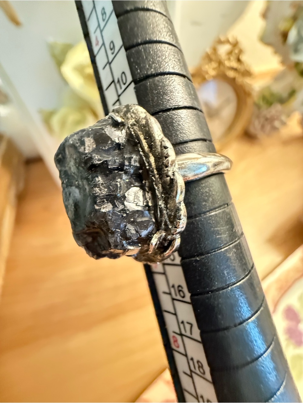 Vintage Sterling Silver Nugget Ring